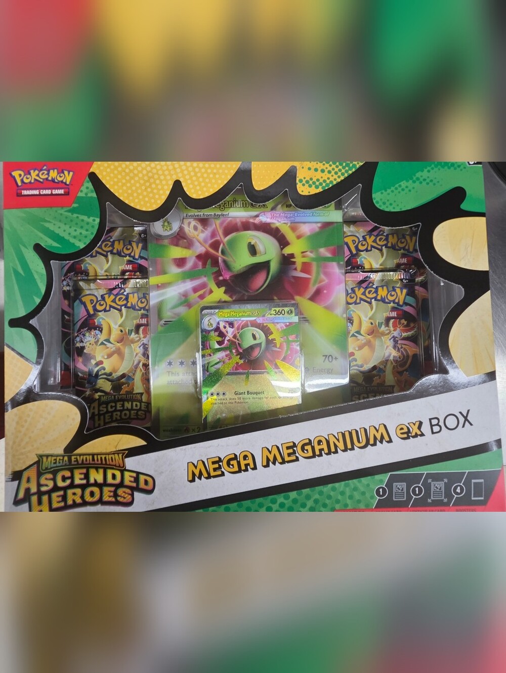 Pokemon Mega Meganium ex Box. i Will also include free sealed up pokemon card